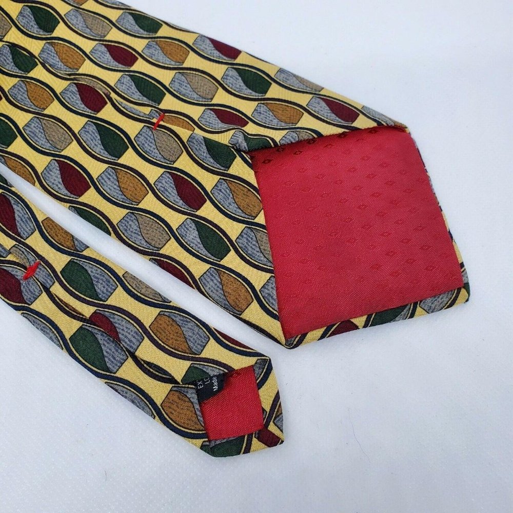 Zianetti Mens Tie Italian Silk Collection Geo OS - Picture 5 of 7
